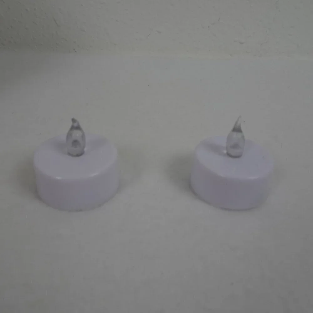 80 Pack Flameless Candles Tea Lights Flickering White Base